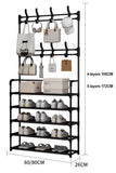 Multi-Layer Shoe Rack Coat Rack Storage & DIY Clothes Hanger