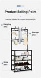 Multi-Layer Shoe Rack Coat Rack Storage & DIY Clothes Hanger