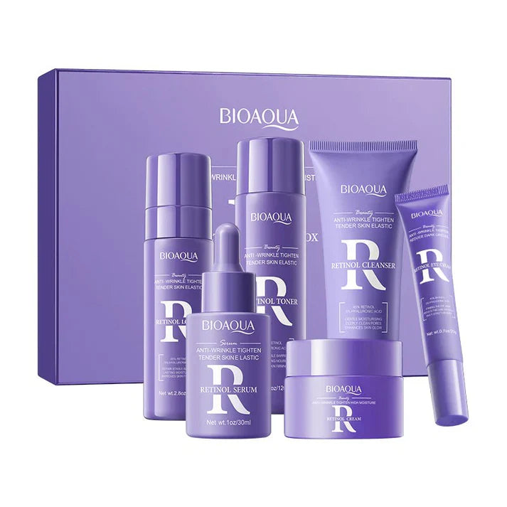 6pcs/set BIOAQUA Retinol Facial Skin Care Set